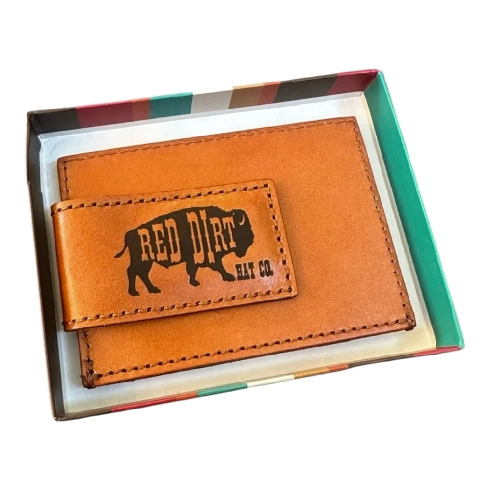 Red Dirt Hat Company Southwestern Card Case with Magnetic Money Clip NWT